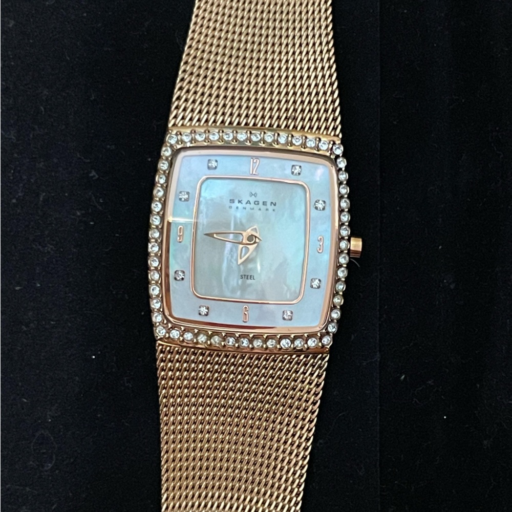Skagen Rose Gold tone Stainless Steel Delicate Watch